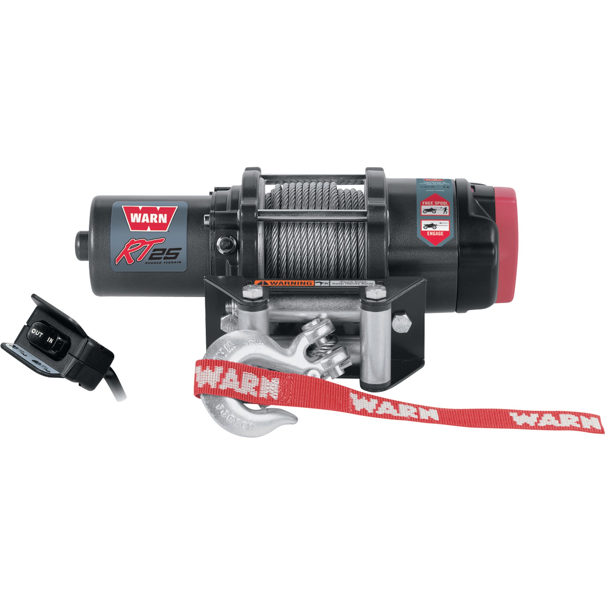 WARN RT25 12V DC ATV Winch — 2500Lb. Capacity, Model RT25 Northern Tool